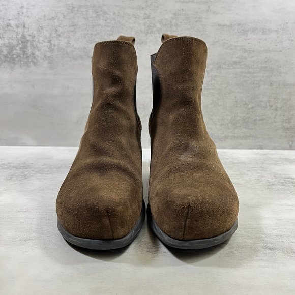 John Fluevog Wearever Thanks Dalu Suede Leather Chelsea Boots - Women's Size 7 - - Picture 3 of 9